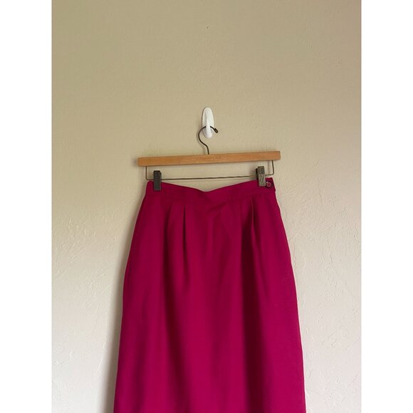 Vintage VTG Pendleton Pink Wool Pencil Skirt Made in USA Size 6 - Picture 4 of 9